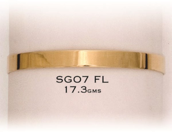 SOLID FLAT 7MM BANGLE