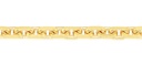 SOLID HAMMERED DIAMOND CUT CABLE 2.2MM