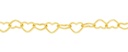SOLID OPEN HEART LINK CHAIN 3.0MM