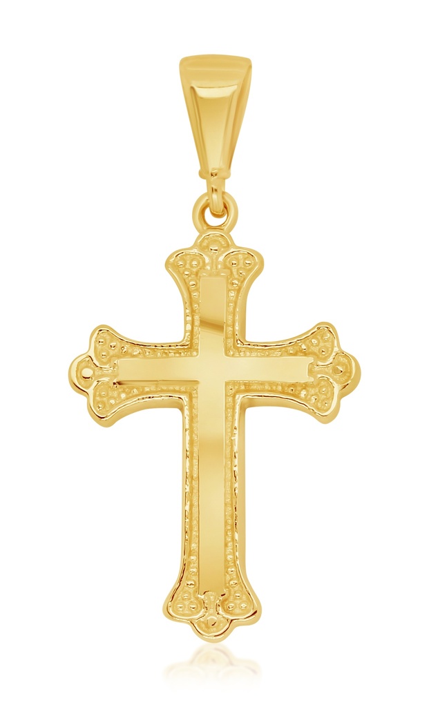 9Y DETAILED POLISHED ORTHODOX CROSS