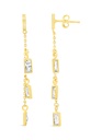 ### 9Y TRIPLE CZ DROP STUD