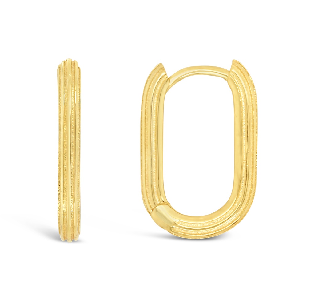 ## 9Y STRIPED PAPERCLIP HUGGIE