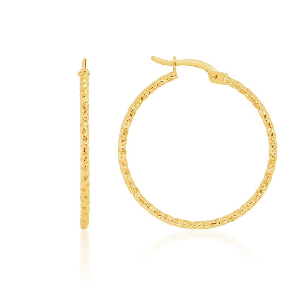 ## 9Y DIMPLED 25MM HOOP