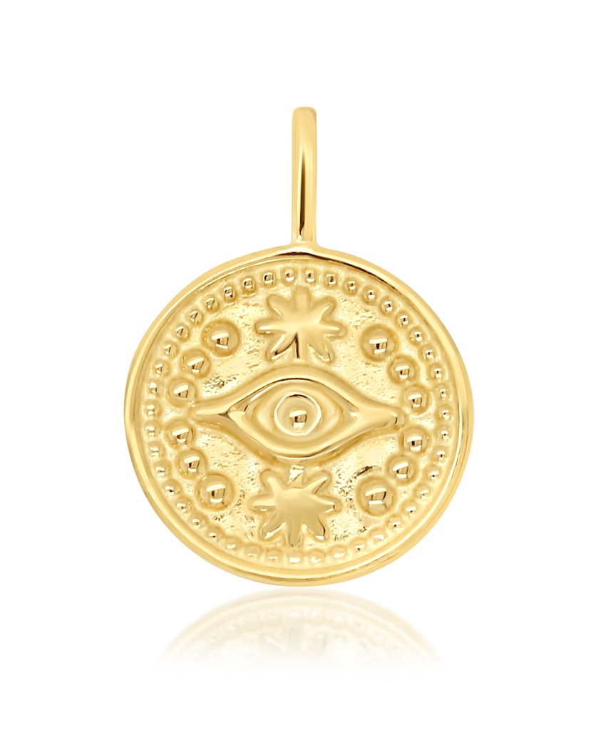 9Y EVIL EYE MEDALLION PENDANT