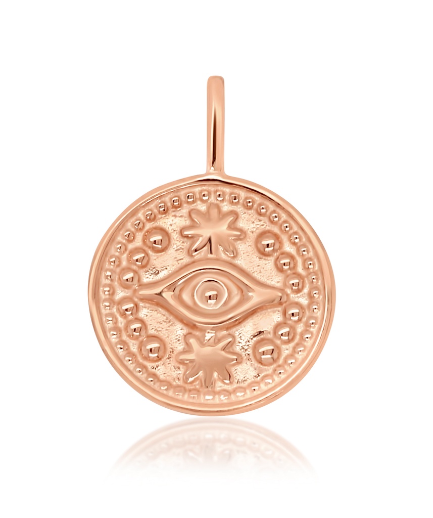 ## 9R EVIL EYE MEDALLION PENDANT