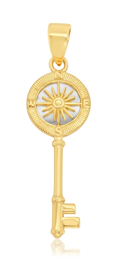 9Y M.O.P. COMPASS KEY PENDANT