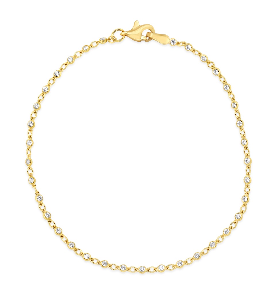 ### 9Y MULTI MINI CZ BRACELET