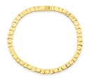 ### 9Y 4.3MM FLAT BAR LINK BRACELET - CIRCLES