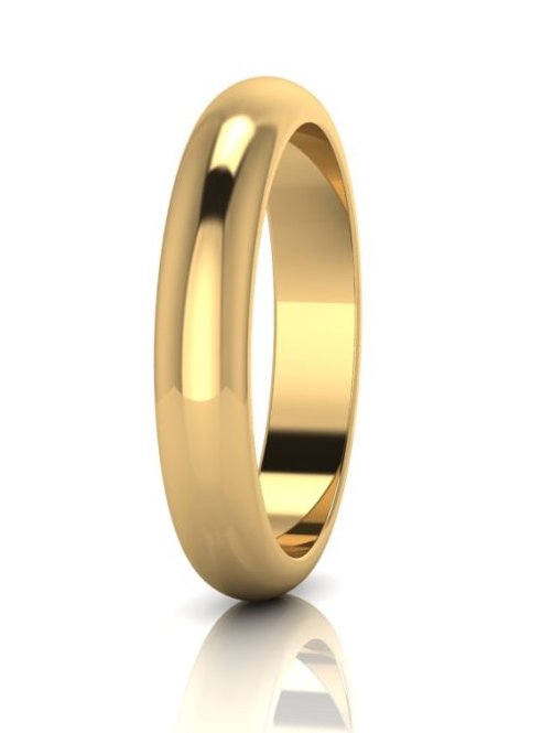 SOLID D SHAPE 14MM BANGLE