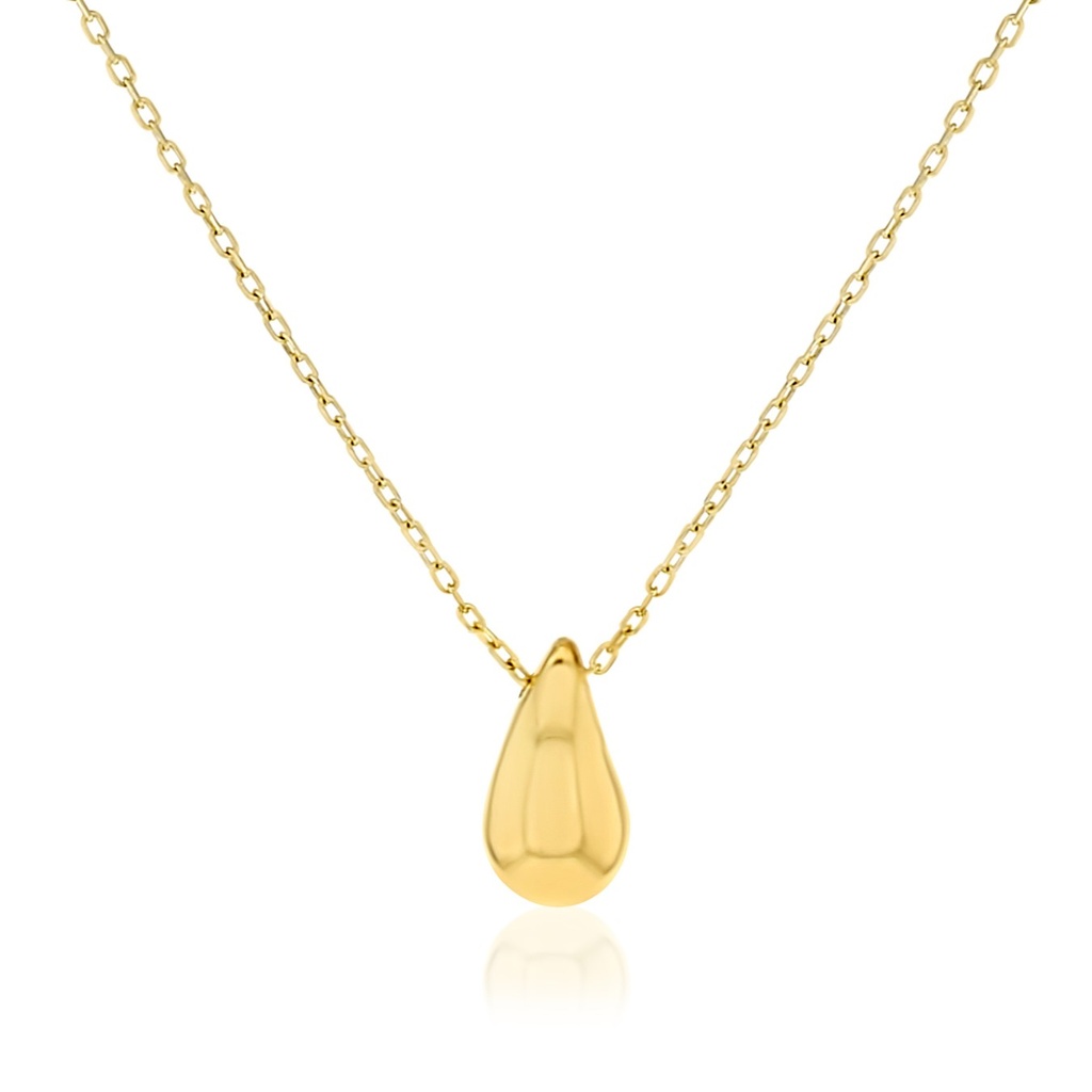 9Y SMALL TEARDROP SLIDING PENDANT ON CHAIN