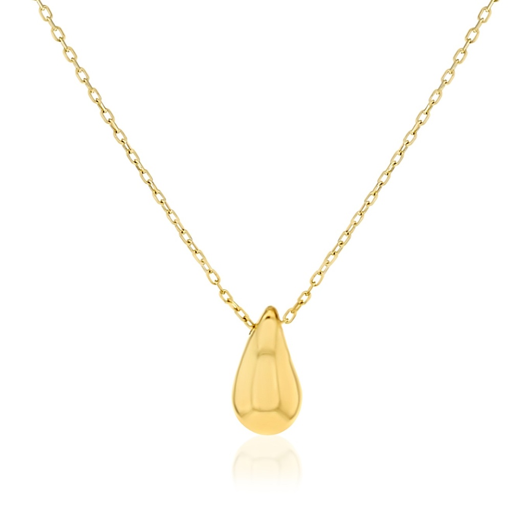 9Y SMALL TEARDROP SLIDING PENDANT ON CHAIN
