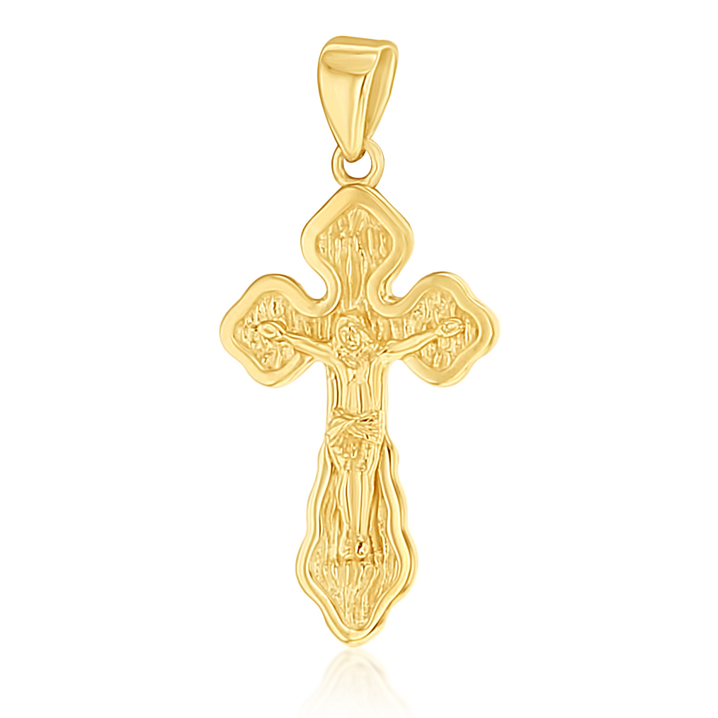 9Y TEXTURED ORTHODOX CRUCIFIX