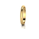 SOLID D SHAPE 10MM BANGLE