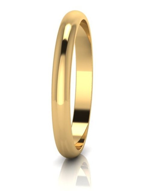 SOLID D SHAPE 9MM BANGLE