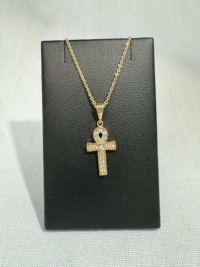 9Y CZ ANKH PENDANT - XX0004