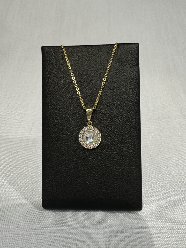 9Y CZ CIRCLE PENDANT - XX0008