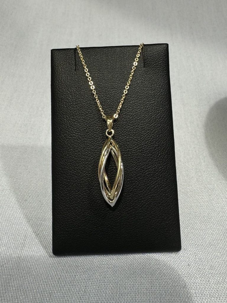 9YW OPEN MARQUISE DROP PENDANT - XX0011