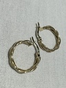 9Y DOUBLE TWIST WIRE HOOP - XX0039