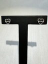 9W HEART 'MUM' EARRINGS - XX0050