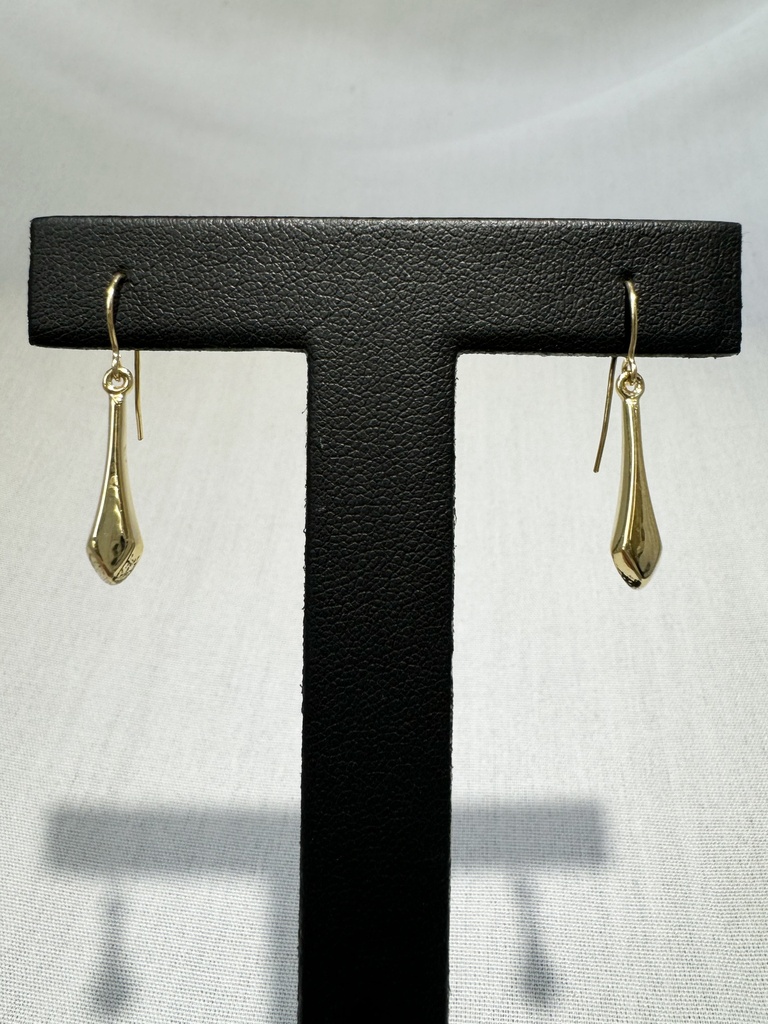 9Y TEARDROP SWINGING HOOK EARRING - XX0055