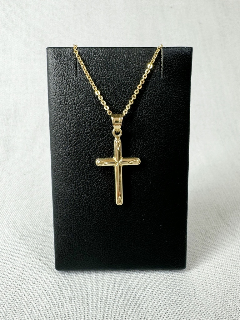 9Y PLAIN CROSS WITH END DETAIL - XX0085