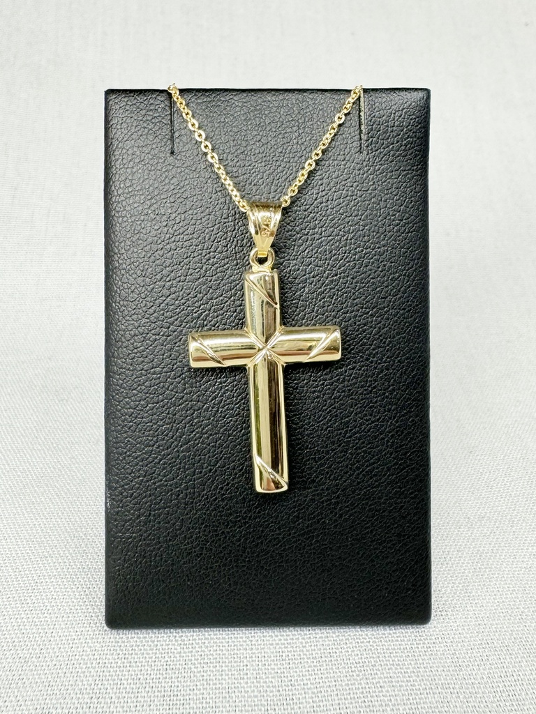 9Y PLAIN WIDE CROSS WITH BASIC DETAIL - XX0089