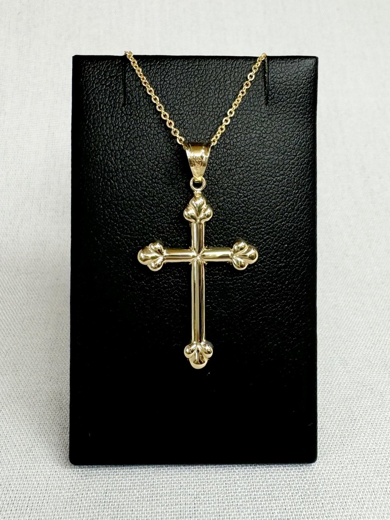 9Y CROSS WITH BUBBLED EDGES - X0109