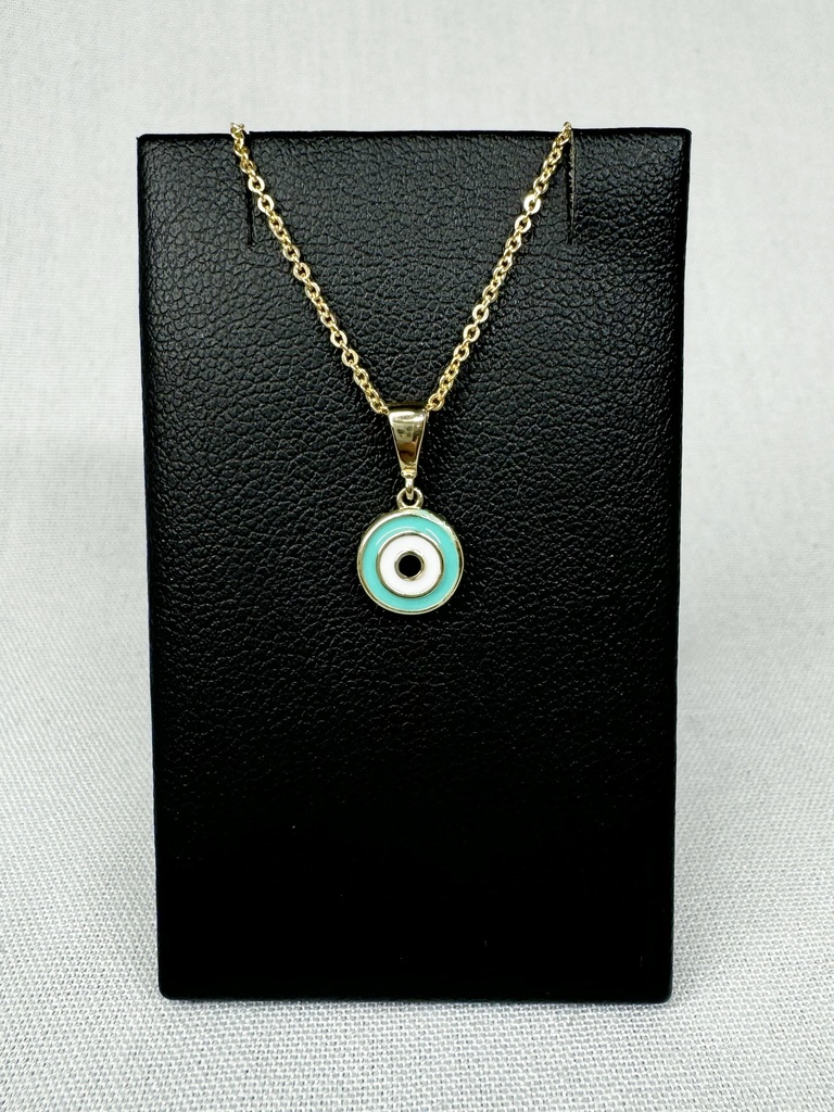 9Y EVIL EYE ENAMEL PENDANT - XX0118