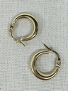 9Y PLAIN POLISHED SMALL CRESCENT HOOP - XX0131