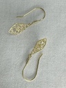 9Y DIAMOND SHAPE FILIGREE DROP EARRING - XX0134