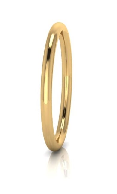 SOLID GOLF 6MM BANGLE