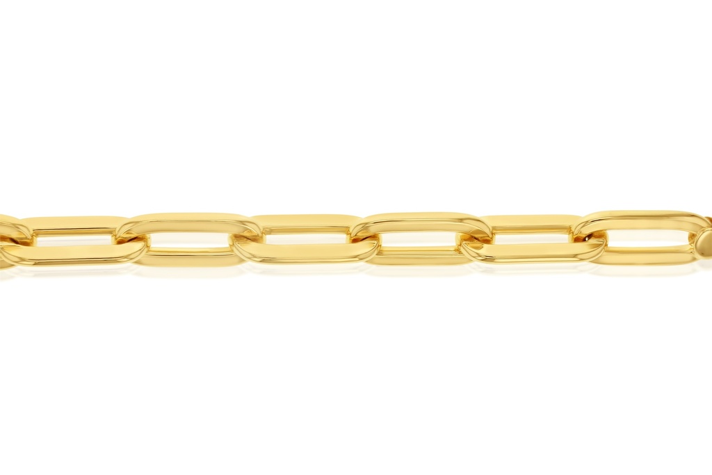 SOLID OVAL CABLE HAMMERED 11.7MM WIDE