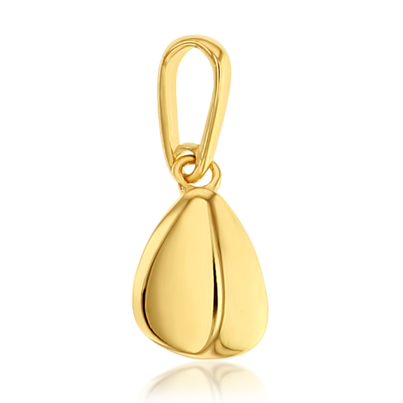 9Y MINI POLISHED TEARDROP PENDANT