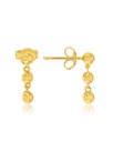 9Y TRIPLE BALL DROP STUD EARRING