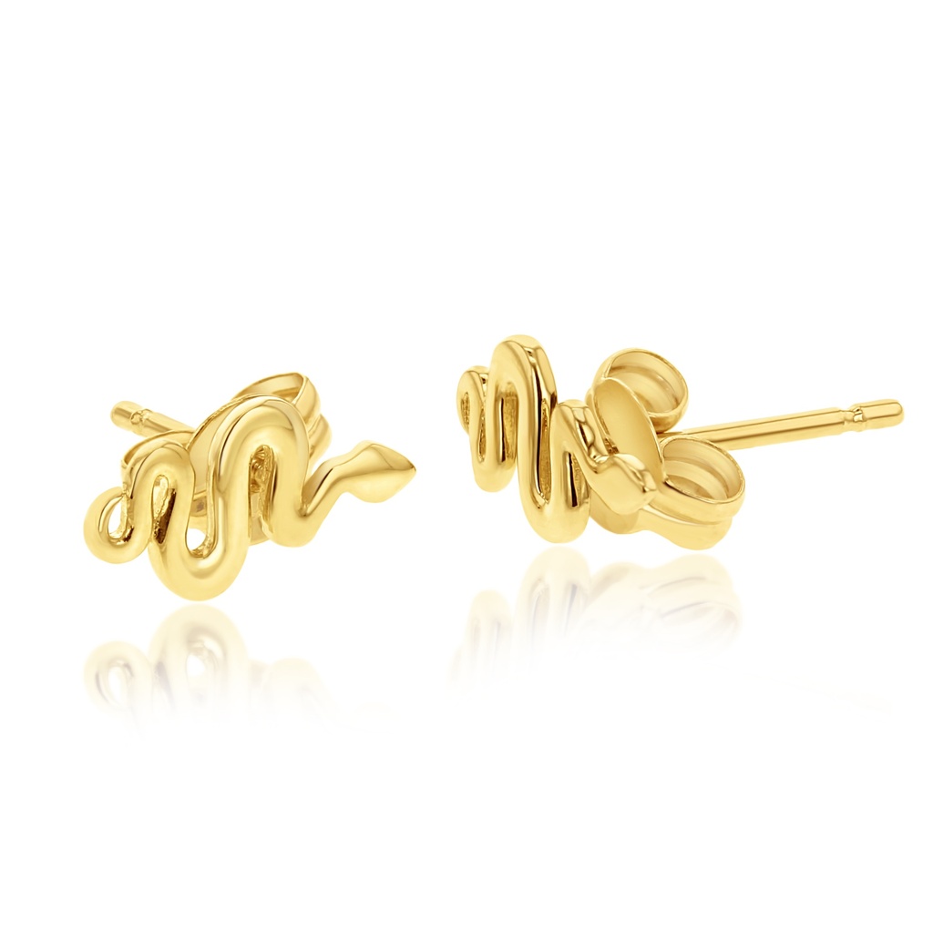 9Y PLAIN SNAKE STUD EARRING