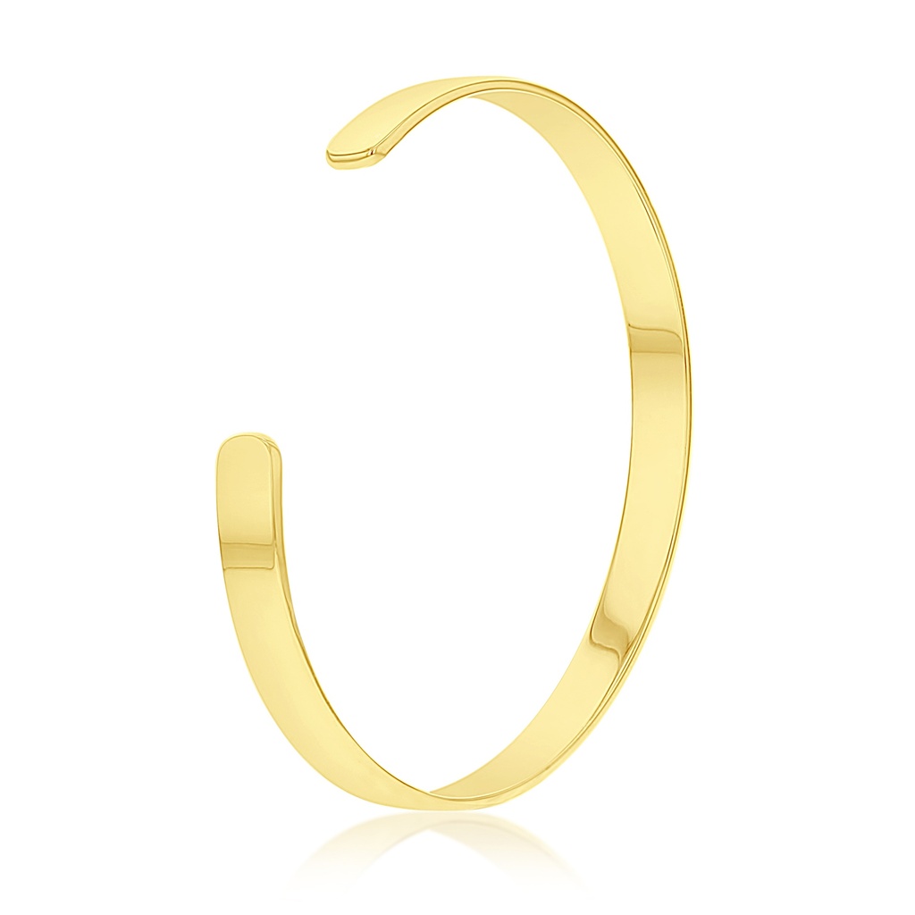 SOLID FLAT 6MM CUFF BANGLE
