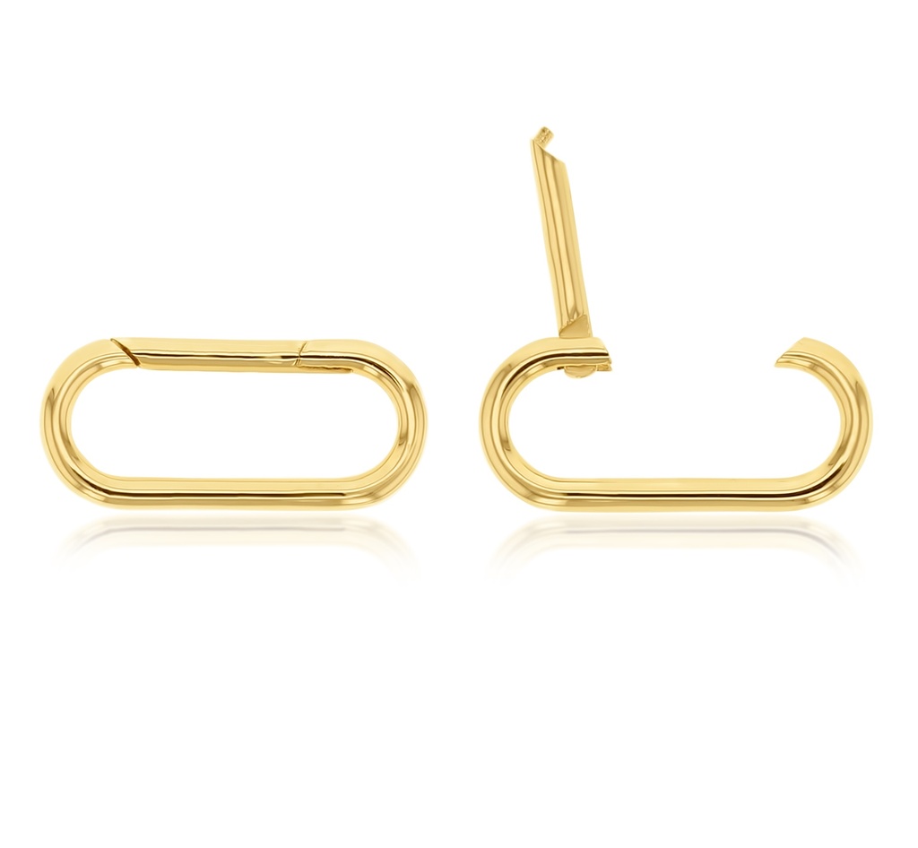 SS 19MM PLAIN OVAL ENHANCER CLIP ***MOQ x5