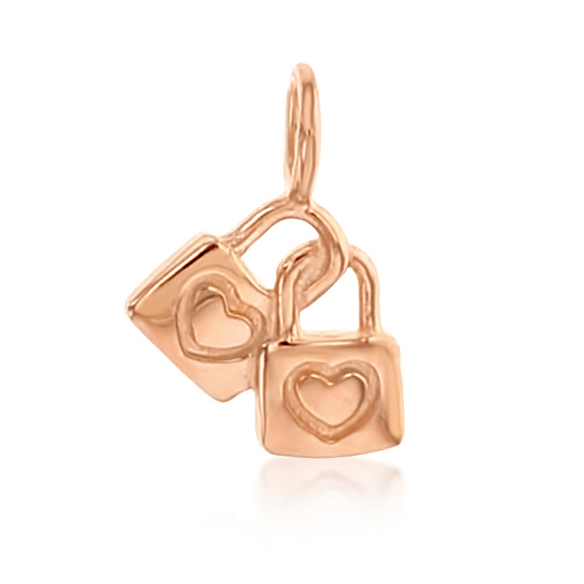 9R DOUBLE PADLOCK CHARM