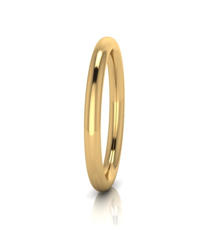 SOLID GOLF 7MM BANGLE