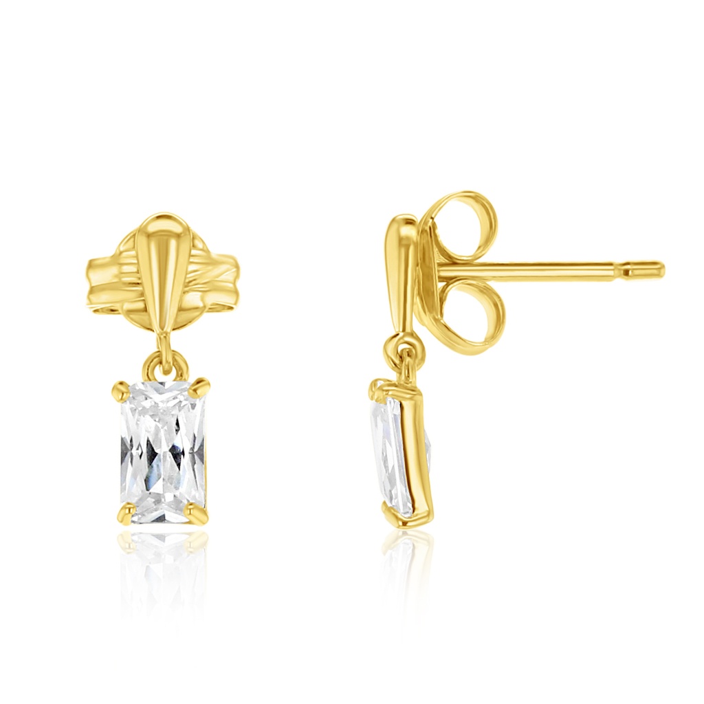 9Y SINGLE CZ STUD DROP