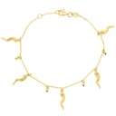 9Y MINI HORN CHARM BRACELET
