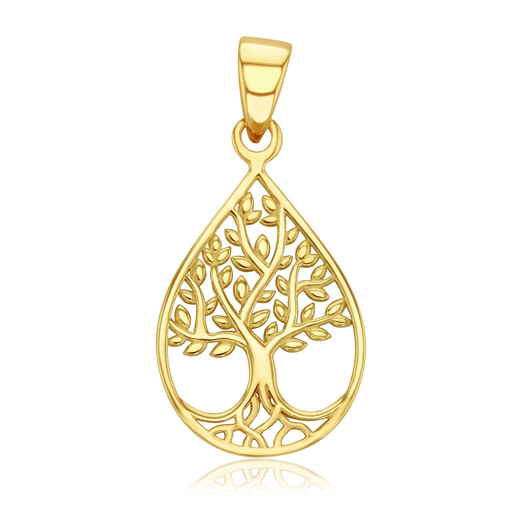 9Y TEARDROP TREE OF LIFE PENDANT