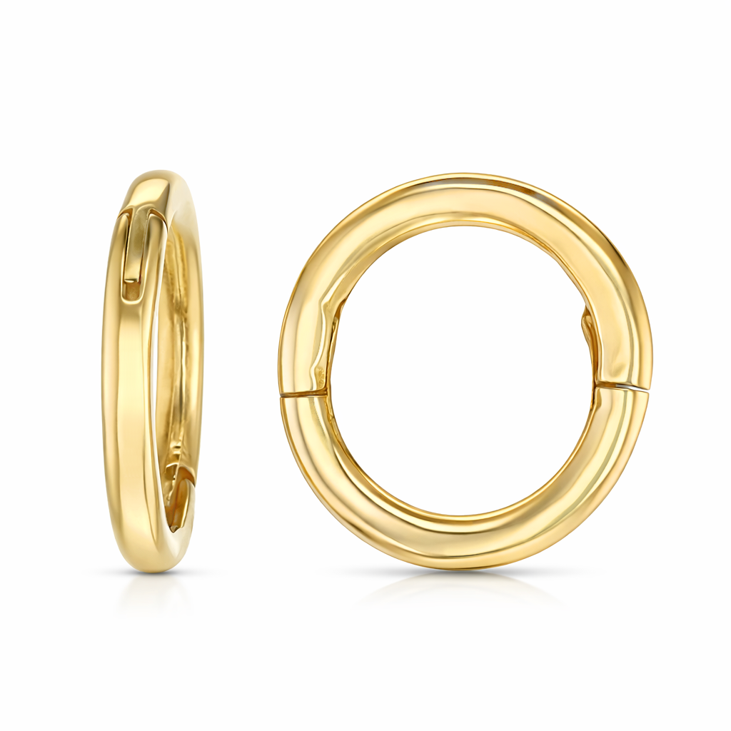 9Y PLAIN 6MM MINI HINGED HUGGIE SLEEPER