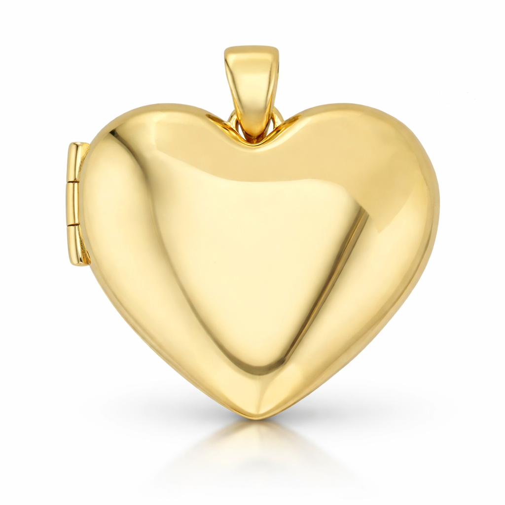 9Y HEART LOCKET PENDANT - LARGE