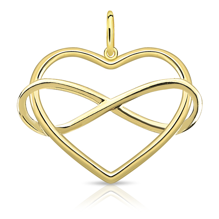9Y INFINITY HEART PENDANT