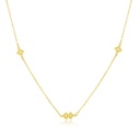 9Y FLOWER CLUSTER BEADS NECKLACE