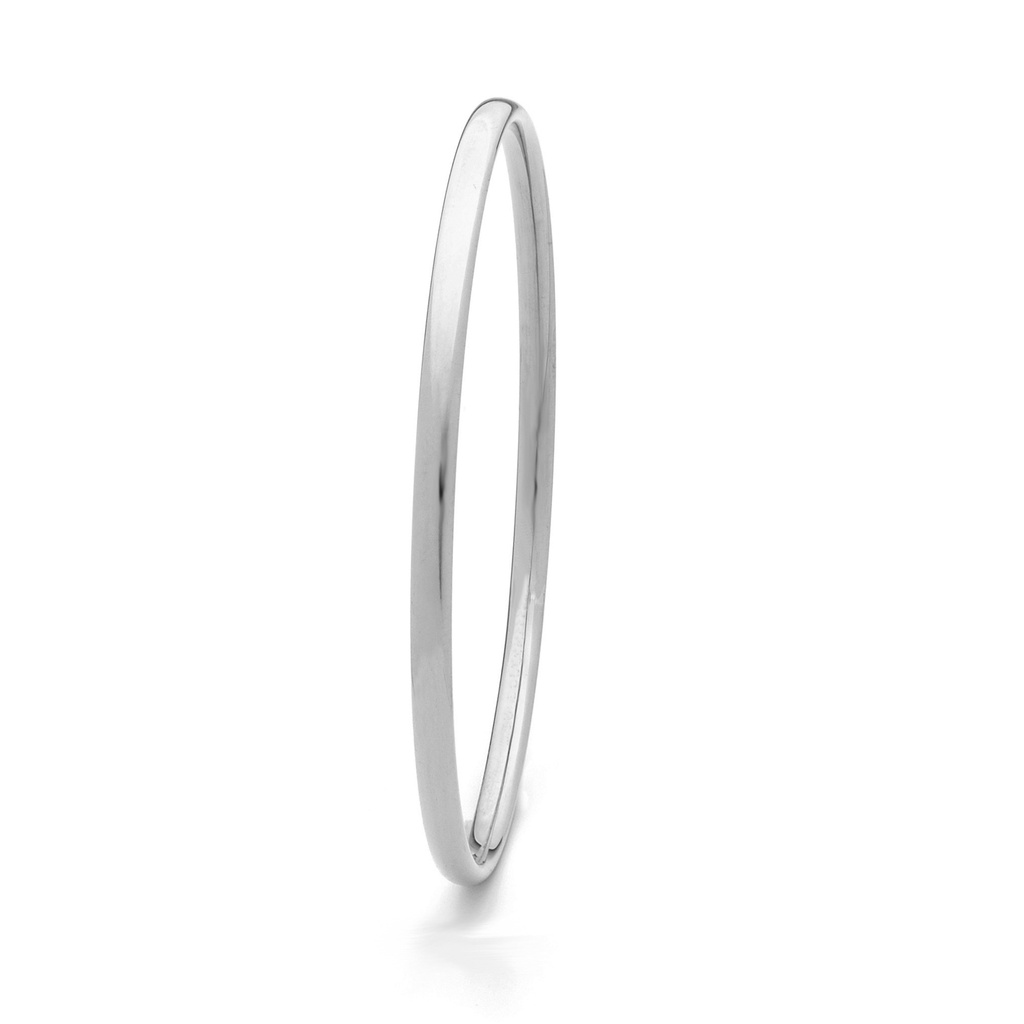 STERLING SILVER COPPER FILLED COMFORT FIT 3MM BANGLE