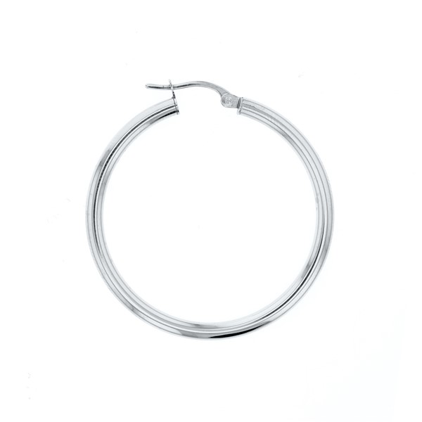 9W PLAIN 30MM HOOP EARRING