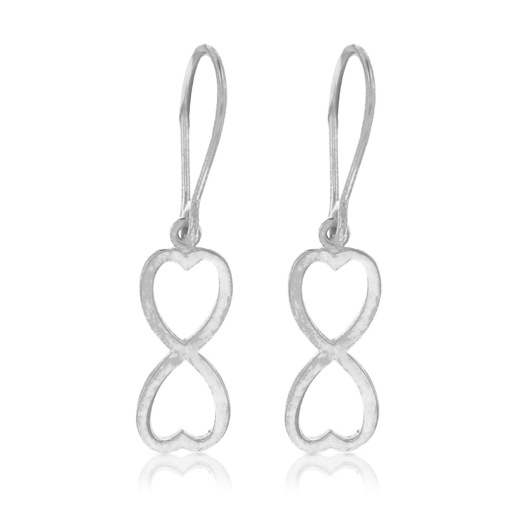 9W DBL HRT INFINITY EARRING