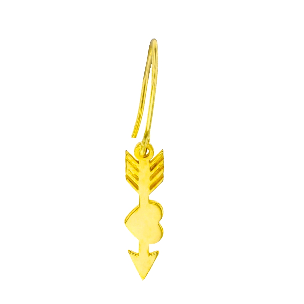 9Y HEART ARROW EARRING